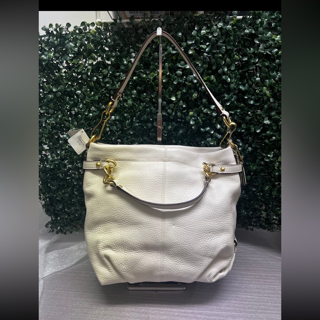 Coach Brooke Convertible Leather Shoulder Hobo Bag